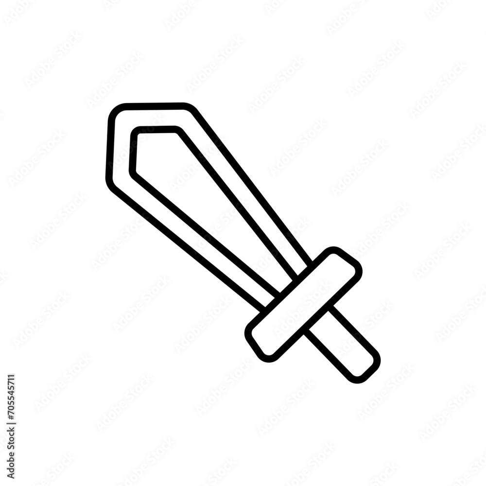 Sword outline icons, minimalist vector illustration ,simple transparent graphic element .Isolated on white background Sword outline icons, minimalist vector illustration ,simple transparent graphic element .Isolated on white background