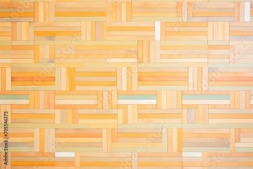 straight-line arrangement of bamboo parquet