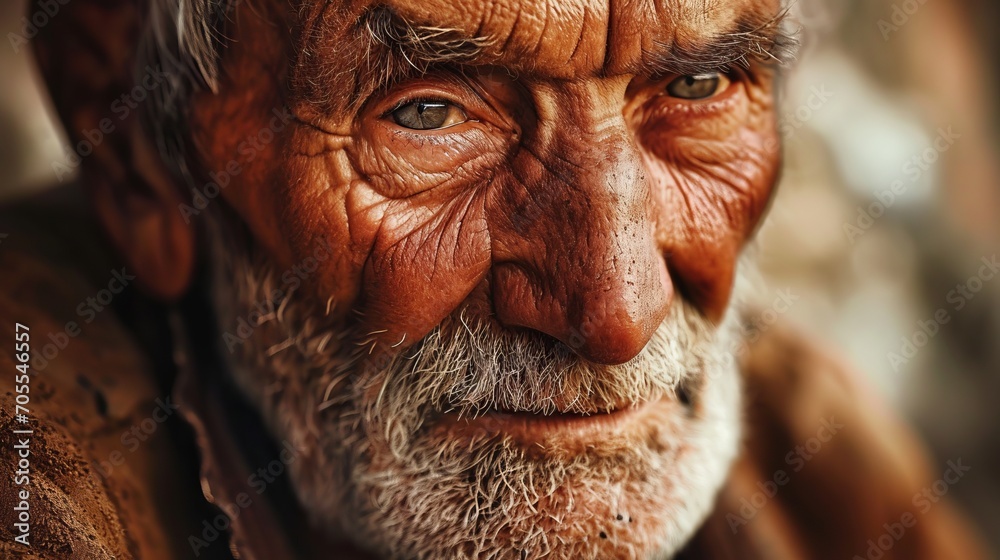 portrait of old person with white beard and wrinkled face portrait of old person with white beard and wrinkled face