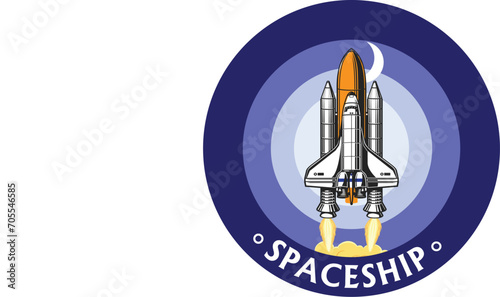 Spaceship Rocket Logo Vector File © Rahat
