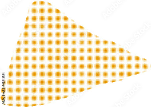 nachos triangular, isolated on white background