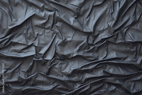 high contrast black crumpled paper © Natalia