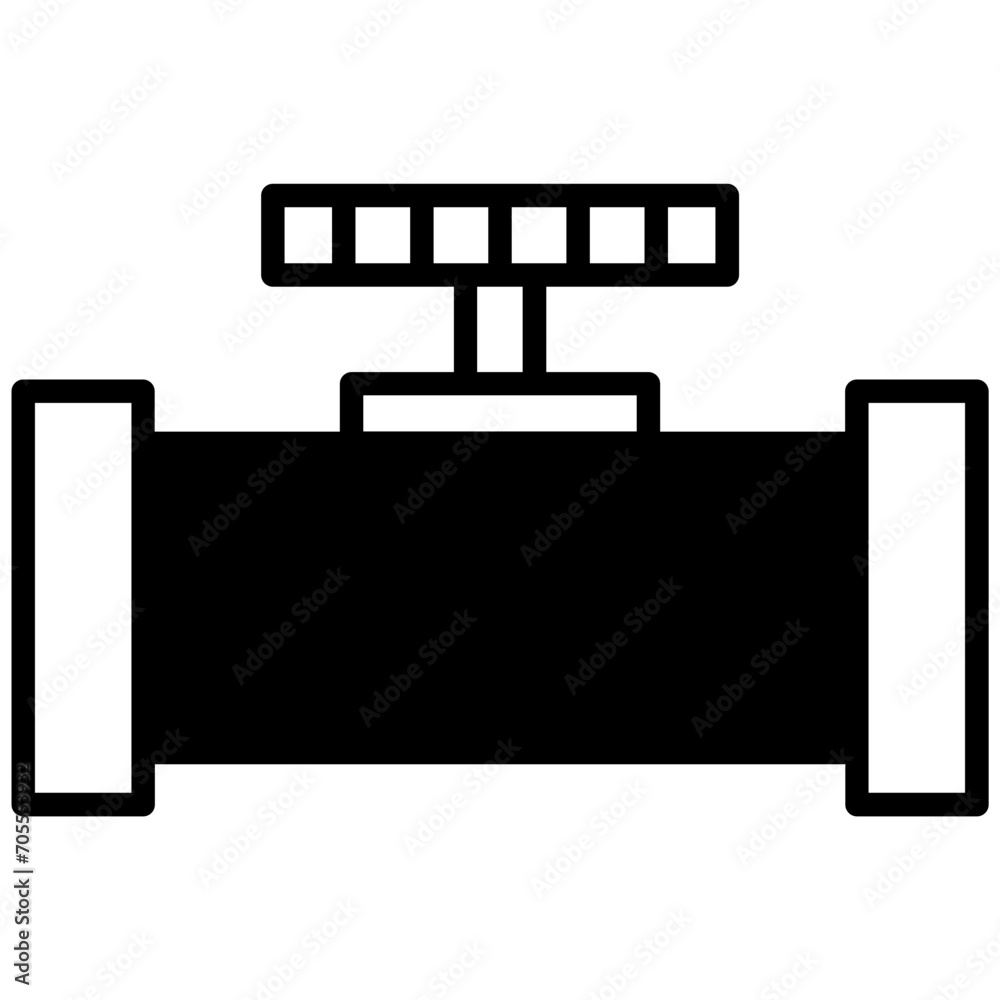 Petrol Pipe solid glyph icon Petrol Pipe solid glyph icon