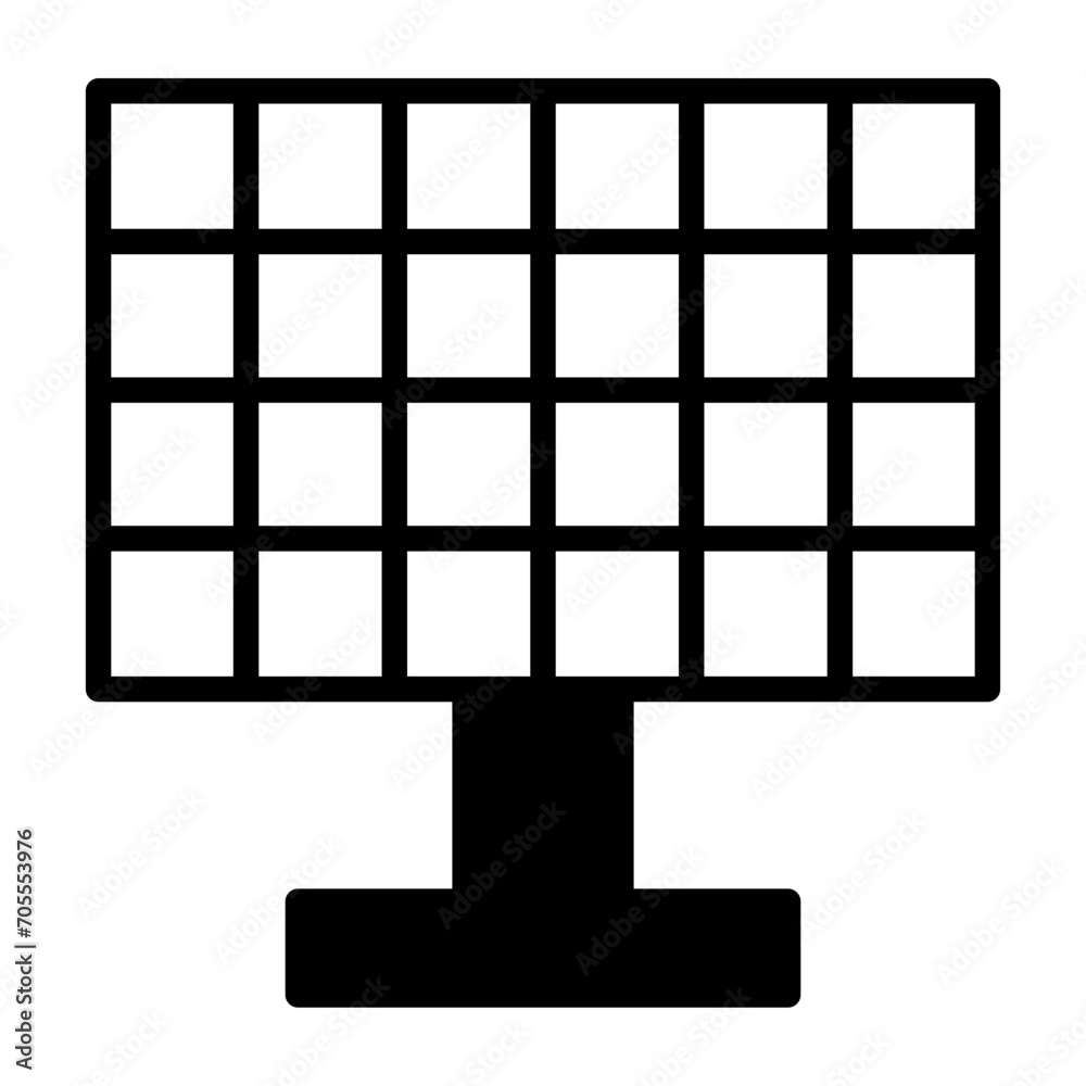 Solar panel solid glyph icon Solar panel solid glyph icon