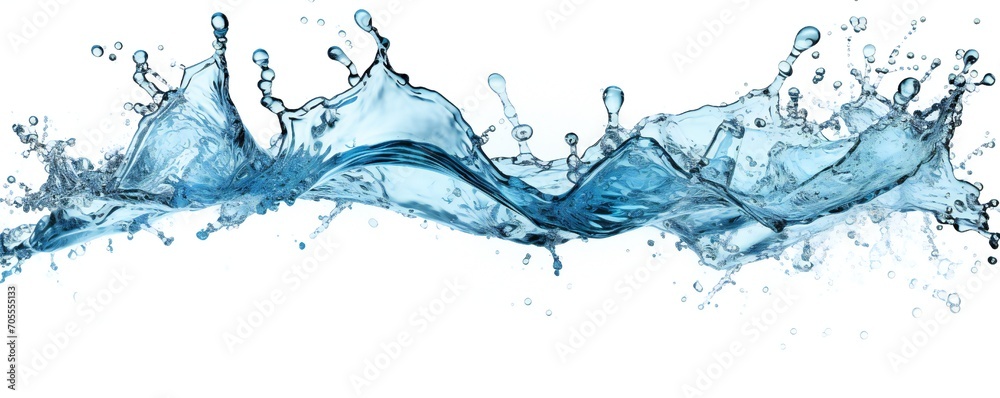 Water splashing out on white background Generative AI Water splashing out on white background Generative AI