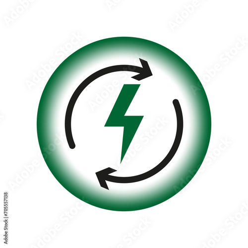 Free Download Renewable energy icon. Clean energy. Vector illustration. EPS 10. - GFXLoad