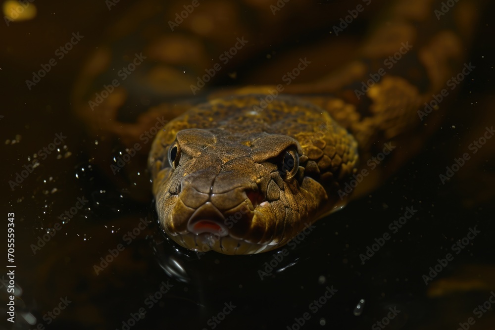 close up of a python close up of a python