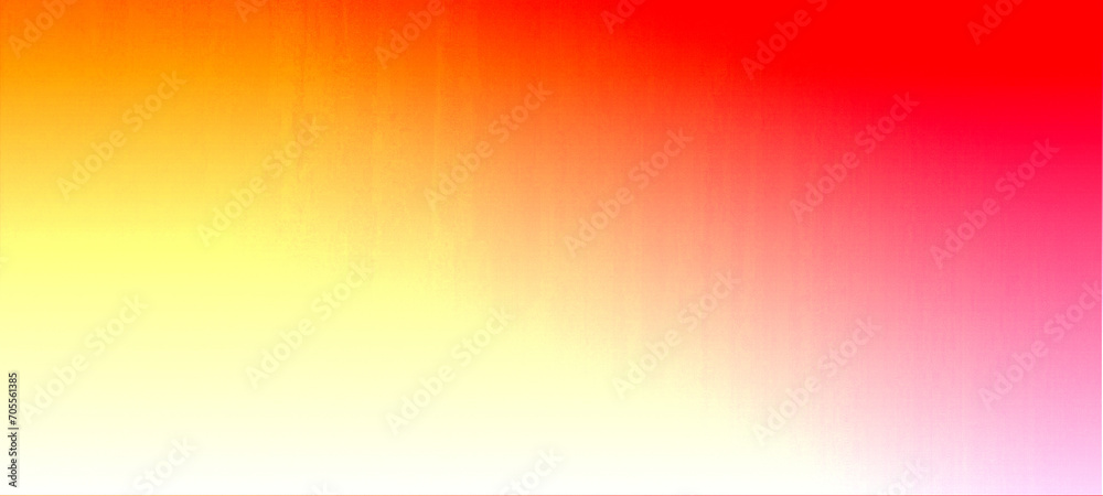 Yellow and red gradient widescreen panorama background. Usable for social media, story, poster, banner, backdrop, advertisement, business, template and various design works