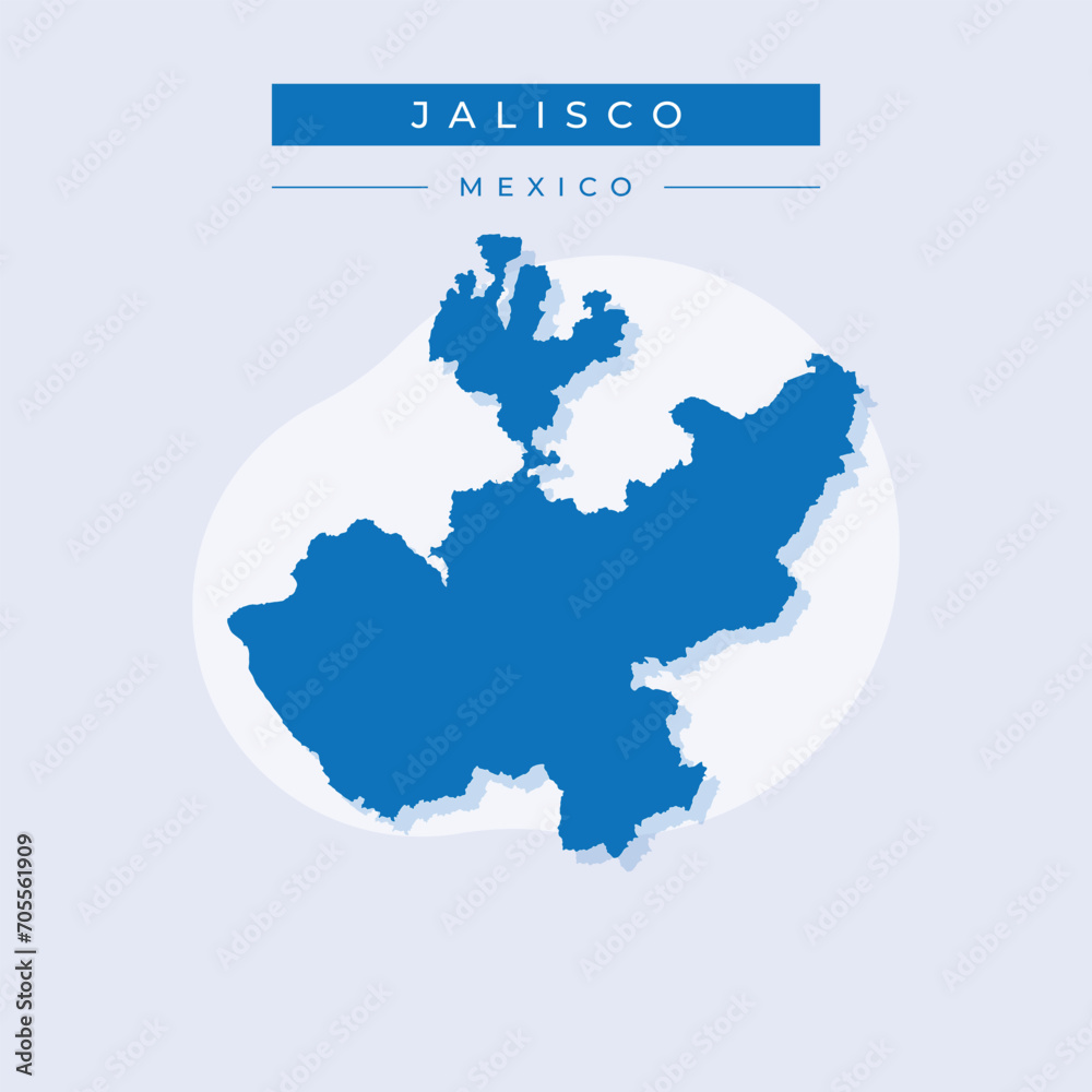 Vector illustration vector of Jalisco map Mexico Vector illustration vector of Jalisco map Mexico