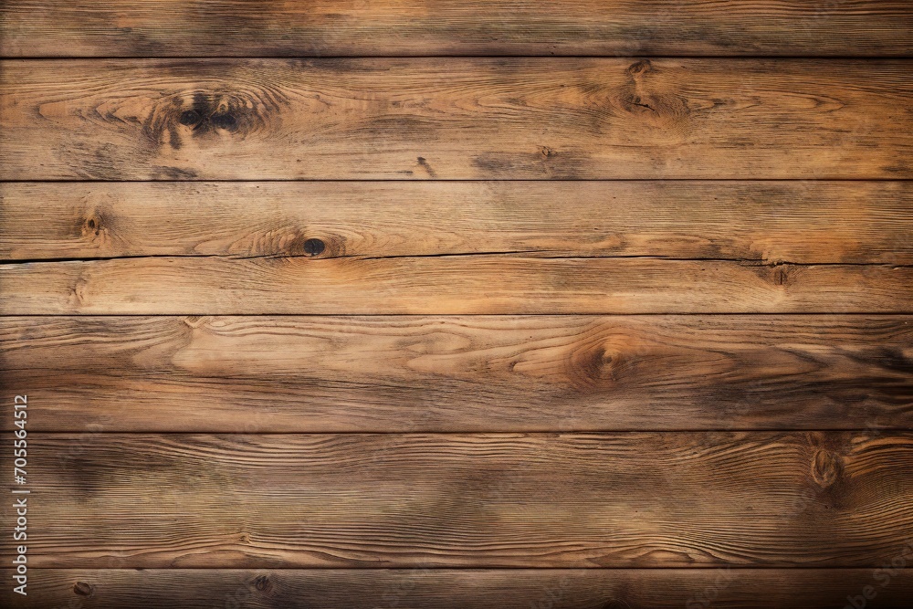 Wood plank top desk background, above view. Closeup grunge brown wooden oak table Generative AI Wood plank top desk background, above view. Closeup grunge brown wooden oak table Generative AI