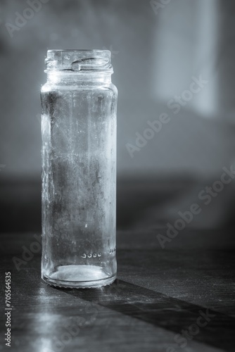 Glass drinking bottle