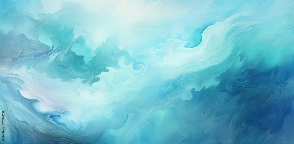 A painting of a colorful swirl of blues, in the style of textured backgrounds.