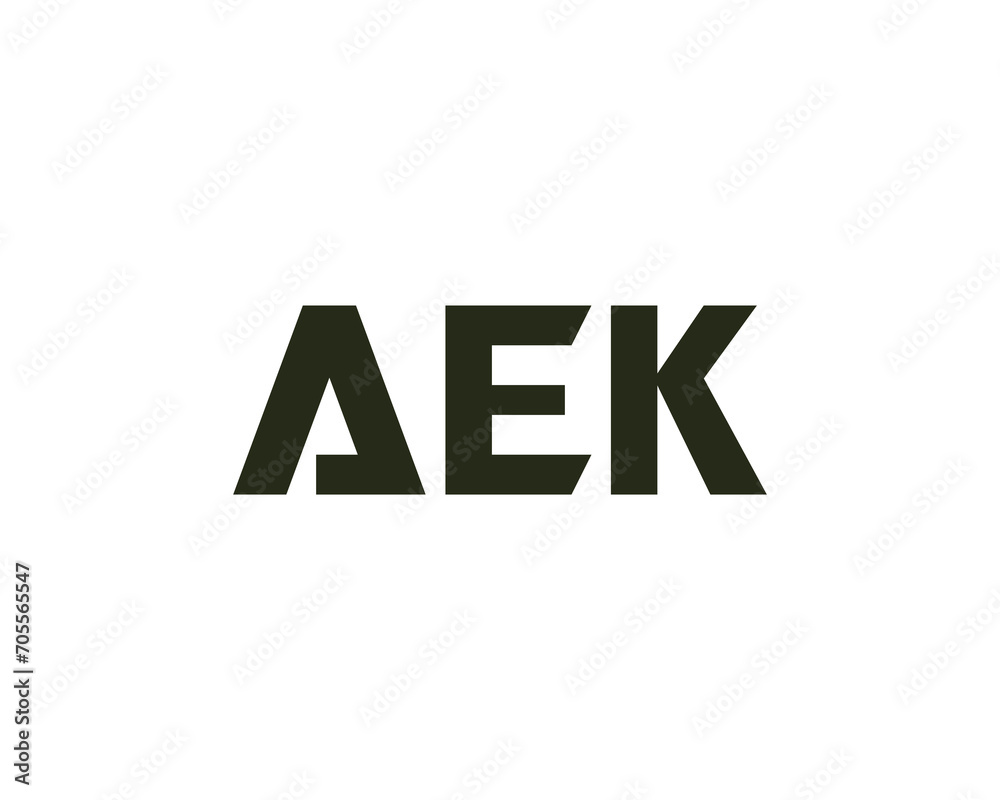 AEK LOGO DESIGN VECTOR TEMPLATE AEK LOGO DESIGN VECTOR TEMPLATE