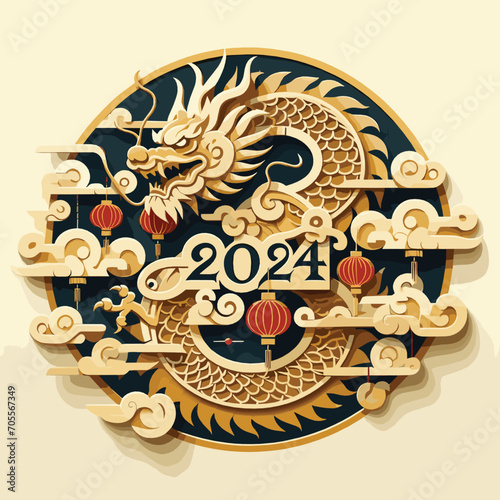 Welcome the Chinese New Year with our 2024 Dragon Icon! This charming design features a stylized dragon, a symbol of power, strength, and good luck in Chinese culture.