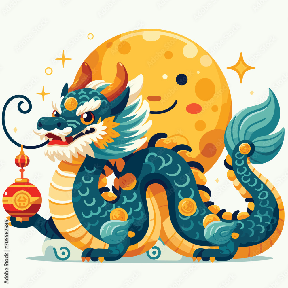 Welcome the Chinese New Year with our 2024 Dragon Icon! This charming design features a stylized dragon, a symbol of power, strength, and good luck in Chinese culture.