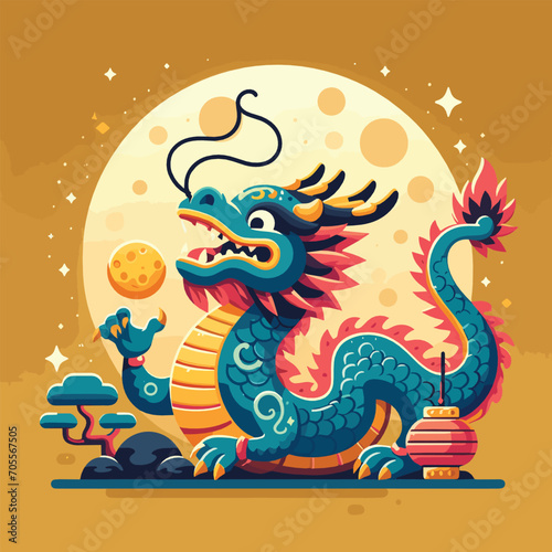 Welcome the Chinese New Year with our 2024 Dragon Icon! This charming design features a stylized dragon, a symbol of power, strength, and good luck in Chinese culture.