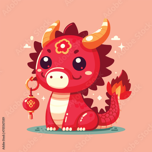 Welcome the Chinese New Year with our 2024 Dragon Icon! This charming design features a stylized dragon, a symbol of power, strength, and good luck in Chinese culture.