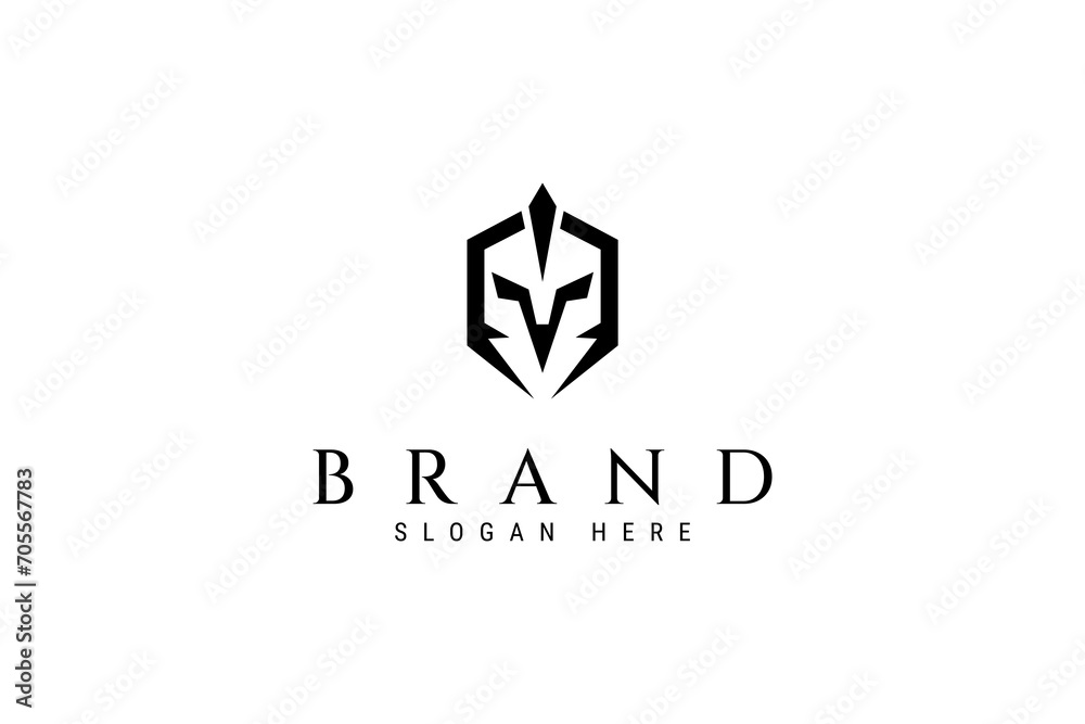 spartan logo design template flat vector. spartan simple creative logo vector. spartan logo design template flat vector. spartan simple creative logo vector.