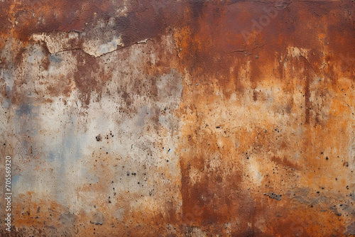 illustration of old rusty metal background. Created with Generative AI