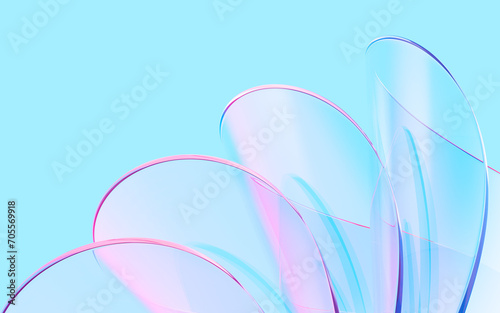 Fototapeta Naklejka Na Ścianę i Meble -  Abstract glass background, 3d rendering.