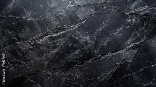 black marble surface texture background illustration. Created with Generative AI 