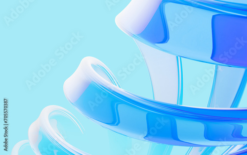 Fototapeta Naklejka Na Ścianę i Meble -  Abstract glass background, 3d rendering.