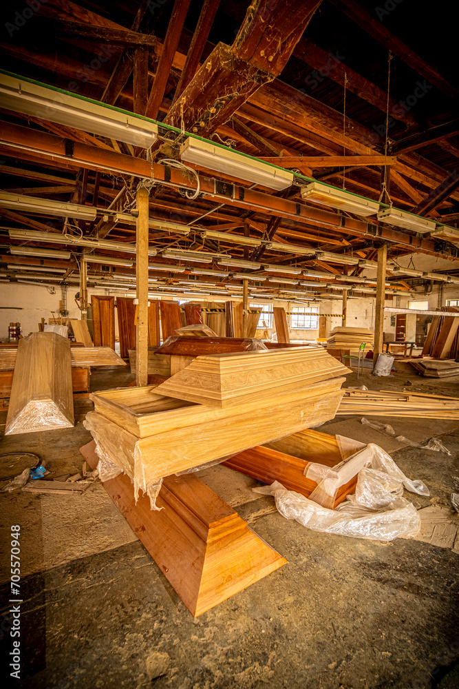The abandoned coffin factory