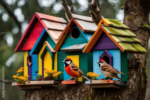 bird house in the forest