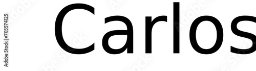Carlos  - black color - name - ideal for websites, emails, presentations, greetings, banners, cards, books, t-shirt, sweatshirt, prints, cricut, silhouette,	