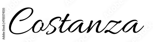 Costanza - black color - name - ideal for websites, emails, presentations, greetings, banners, cards, books, t-shirt, sweatshirt, prints, cricut, silhouette,	