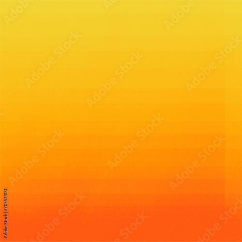Yellow to gradient orange color square background with blank space for Your text or image, usable for social media, story, banner, poster, Ads, events, party, celebration, and various design works