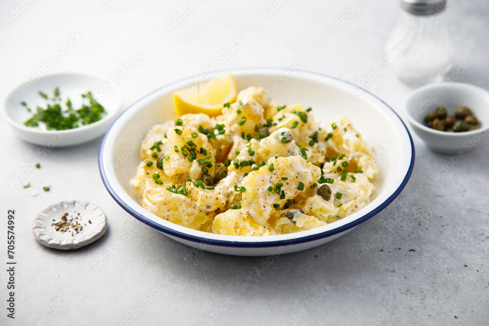 Potato salad with lemon dressing