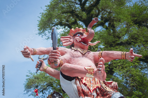 Ganesha statue Indonesian Hindu's Festival Ogohogoh carnival bali lombok    photo