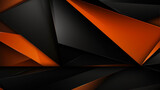 Abstract background with black, orange and black triangles.