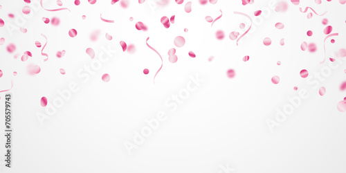 confetti background Beautiful pink color for celebration party vector illustration