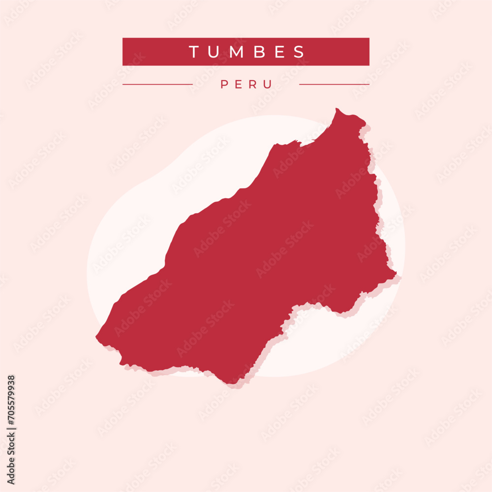 Vector illustration vector of Tumbes map Peru Vector illustration vector of Tumbes map Peru