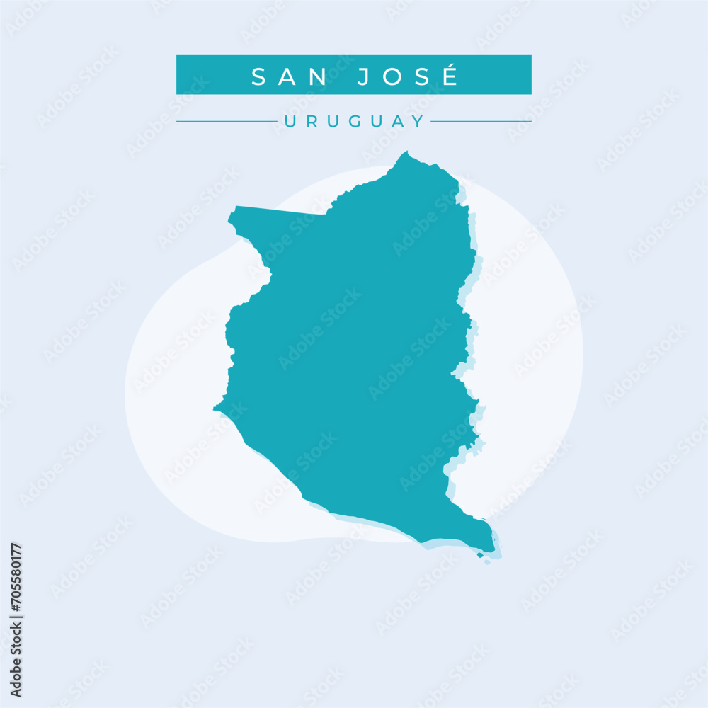 Vector illustration vector of San José map Uruguay Vector illustration vector of San José map Uruguay