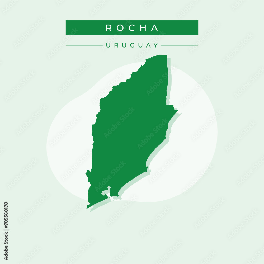 Vector illustration vector of Rocha map Uruguay
