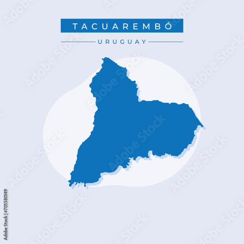 Vector illustration vector of Tacuarembó map Uruguay photo