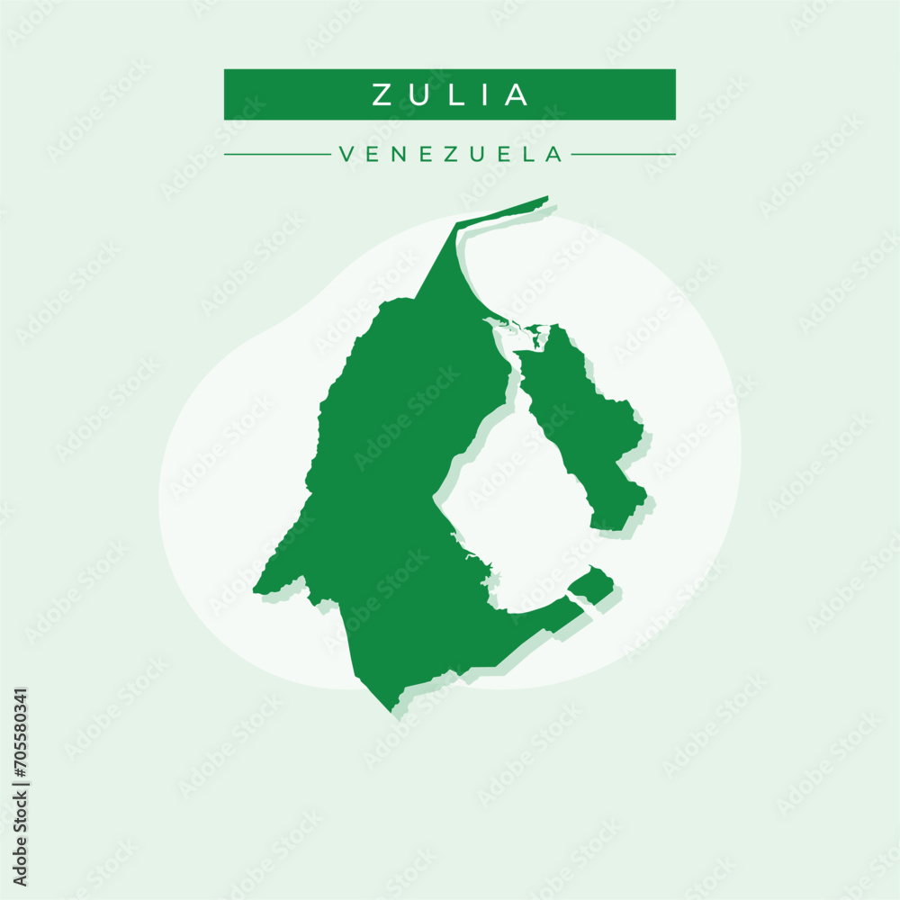 Vector illustration vector of Zulia map Venezuela