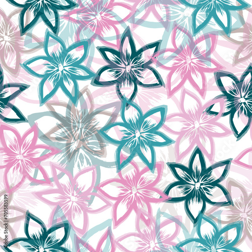  Collage contemporary seamless pattern.