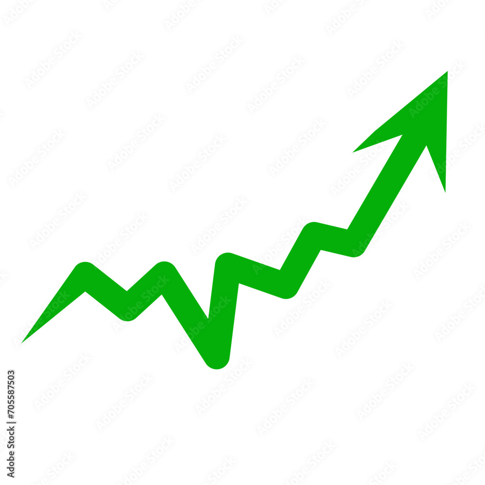 green arrow graph growth green arrow graph growth