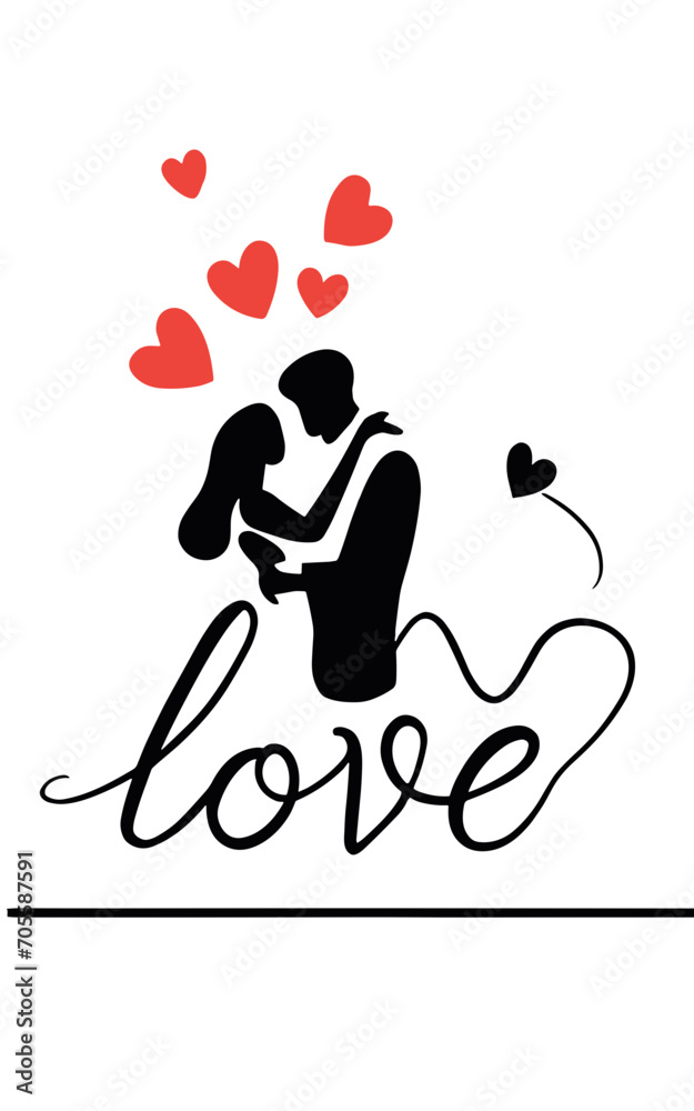 graphics of a couple in love dancing with the inscription love and hearts graphics of a couple in love dancing with the inscription love and hearts