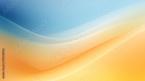 Abstract blue and yellow digital product material background, PPT scene illustration of gradient blue background
