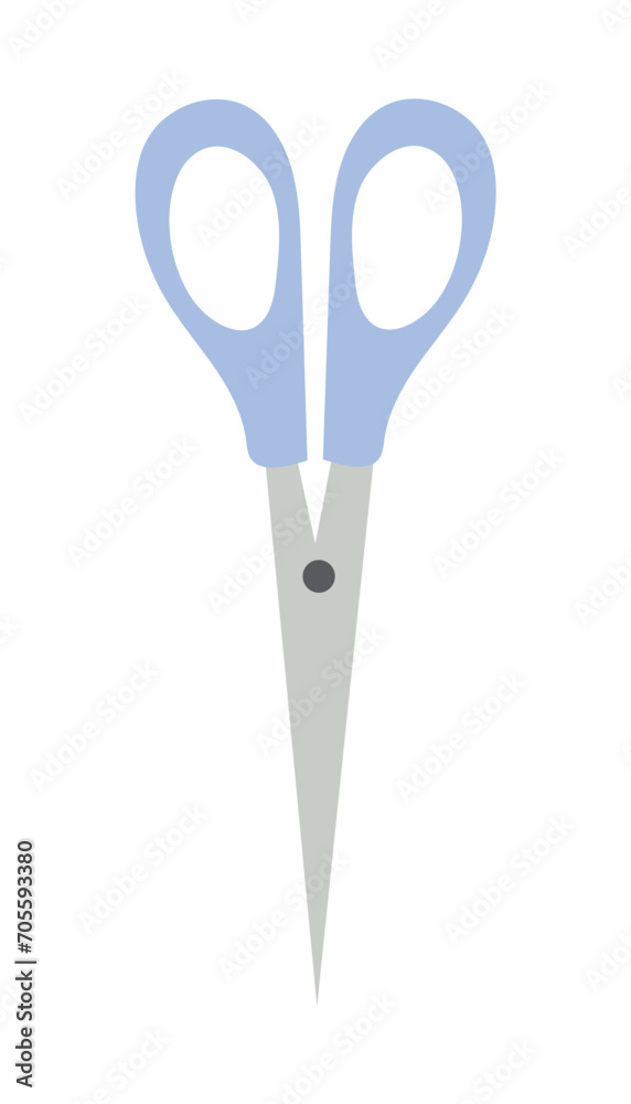 School element of colorful set. In this charming design, cartoon-style scissors take center stage, symbolizing the readiness to dive into a new school year. Vector illustration. School element of colorful set. In this charming design, cartoon-style scissors take center stage, symbolizing the readiness to dive into a new school year. Vector illustration.