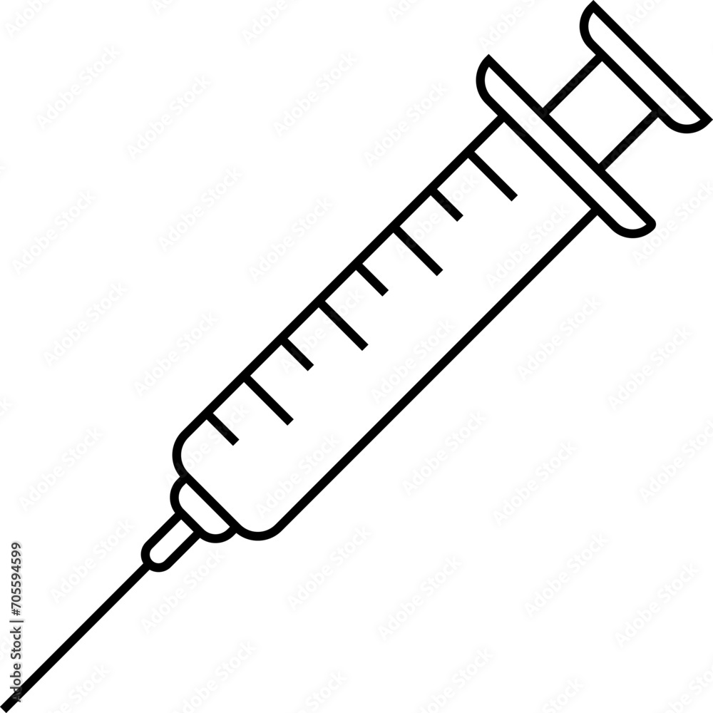 Syringe icon vector Injection Medical image. Syringe icon vector Injection Medical image.