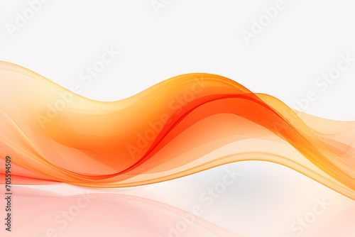 Orange background dynamic curve annual meeting golden main vision, gradient abstract PPT background