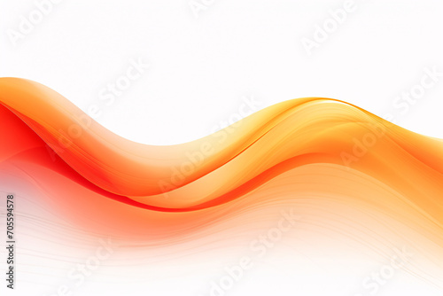 Orange background dynamic curve annual meeting golden main vision, gradient abstract PPT background