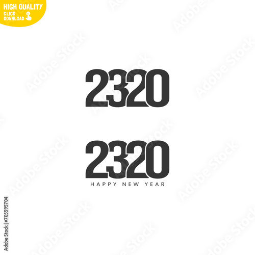 Creative Happy New Year 2320 Logo Design