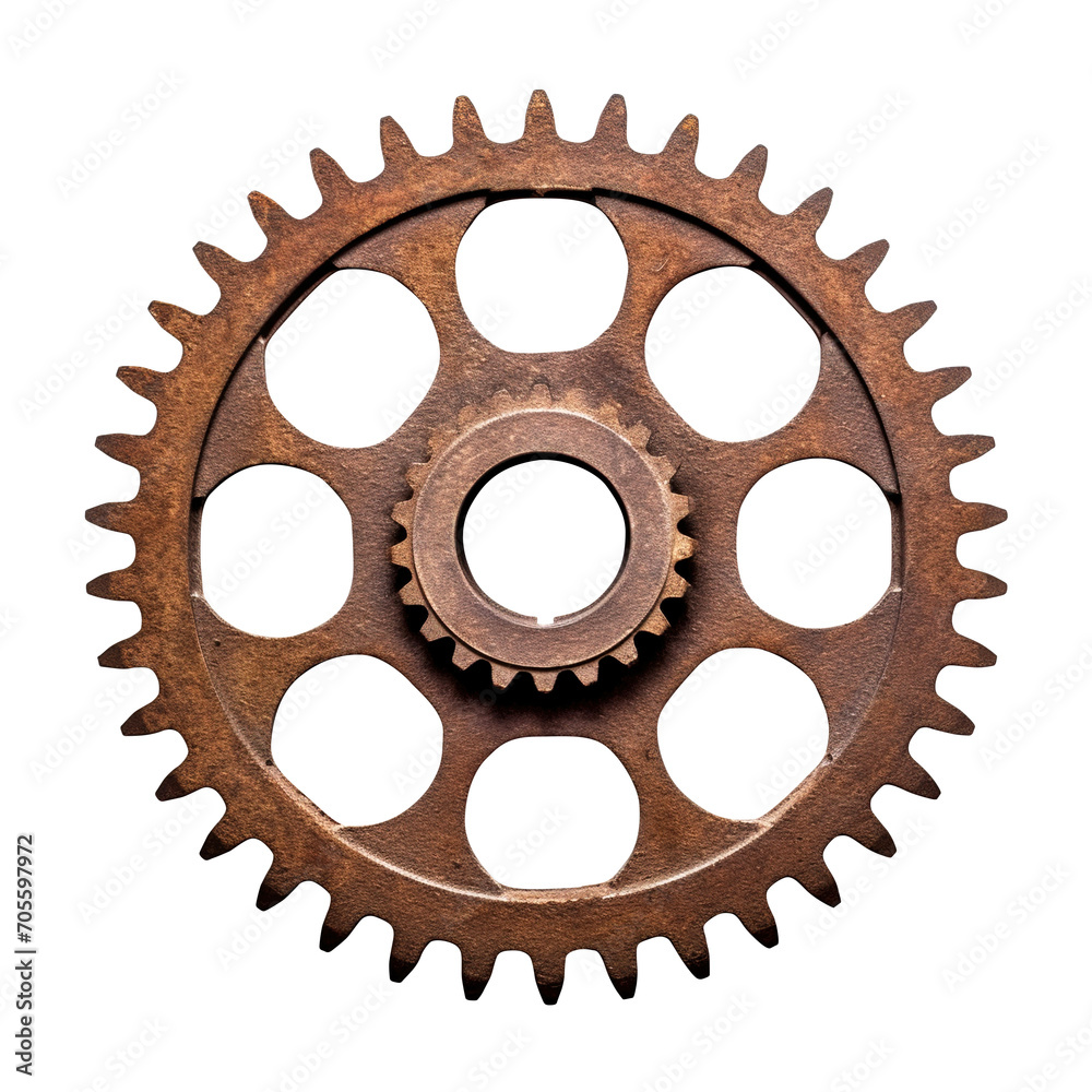 old rusty gear isolated on transparent background Remove png, Clipping Path, pen tool old rusty gear isolated on transparent background Remove png, Clipping Path, pen tool